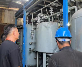 山東青島60噸導熱油系統(tǒng)在線再生凈化工程結(jié)束并投產(chǎn)運行